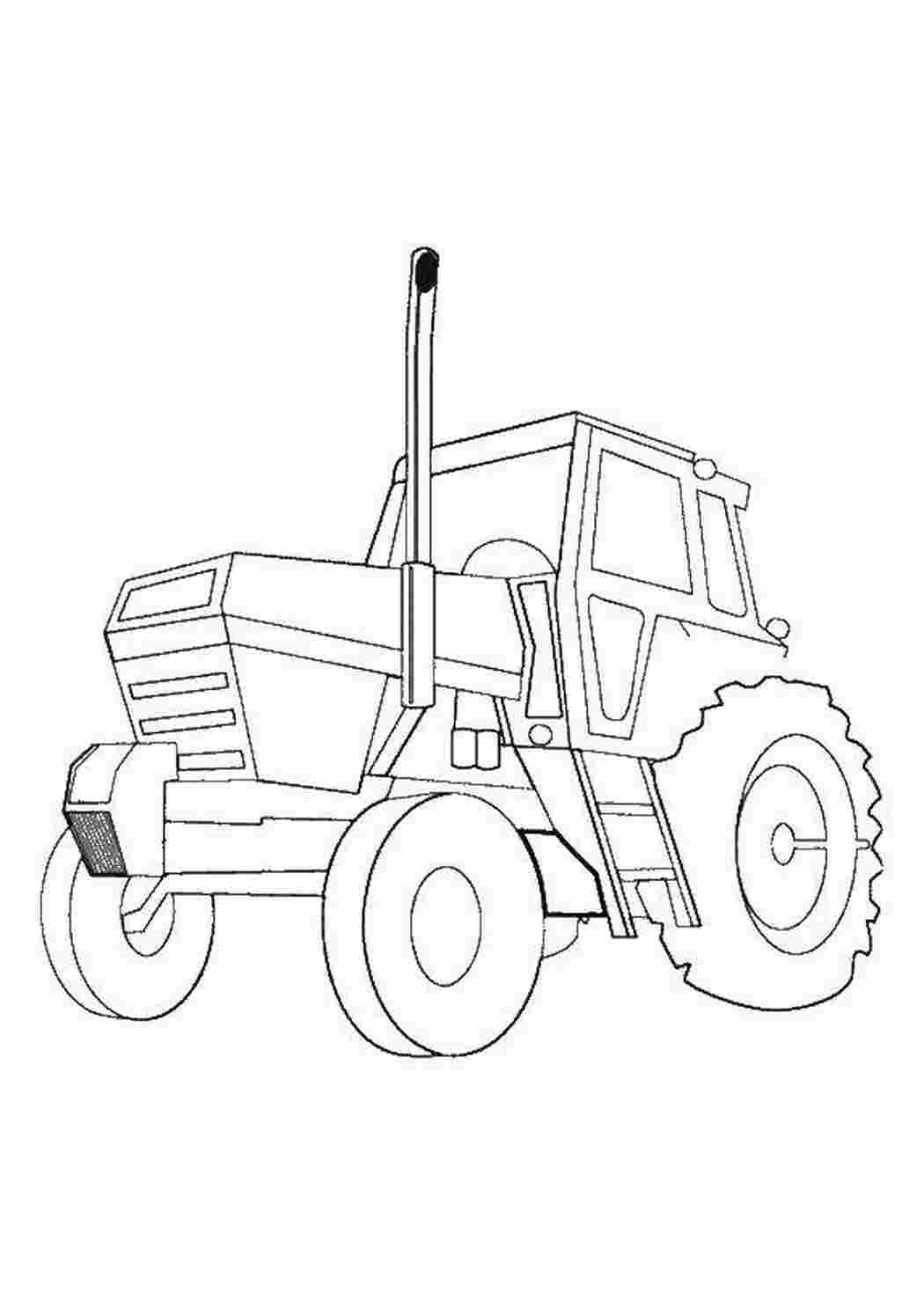 Раскраска Трактор