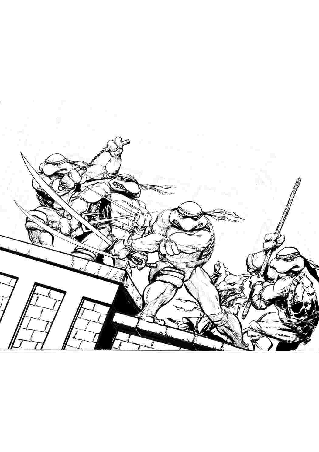 Раскраска Черепашки ніндзя