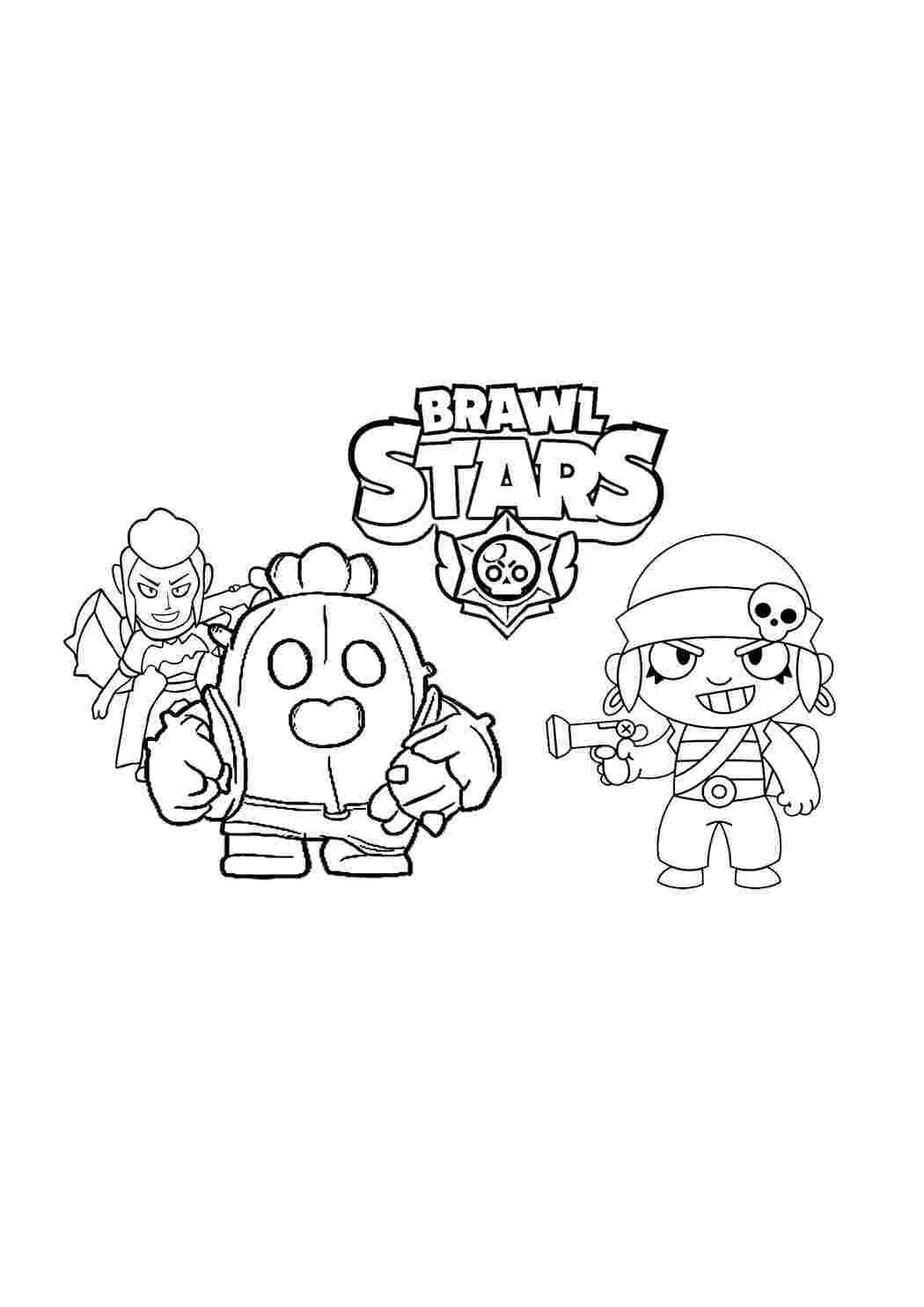 Раскраска Розфарбовки з гри Brawl Stars