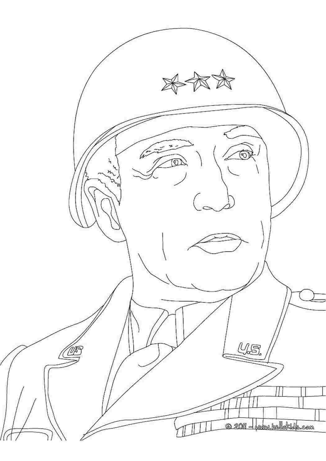 Раскраска солдат