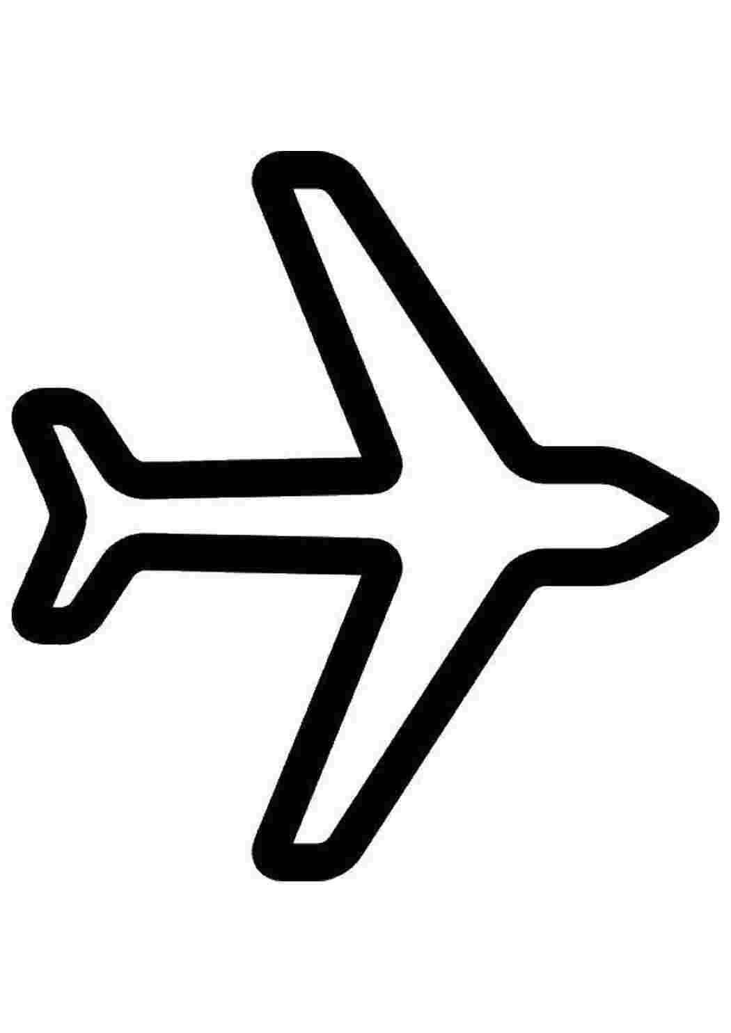 Раскраска Контур літачка