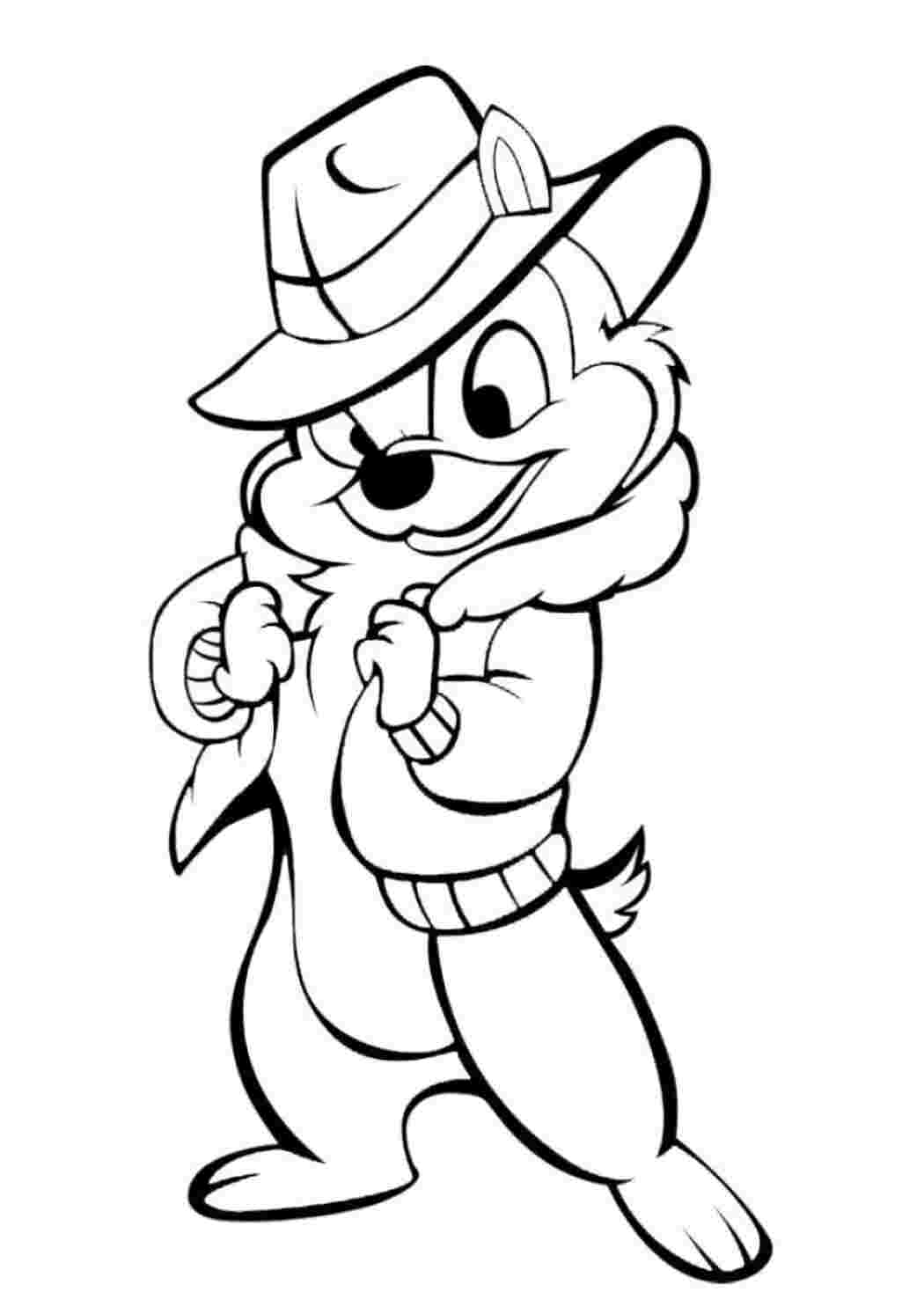 Раскраска Гарні розмальовки Персонаж Чип