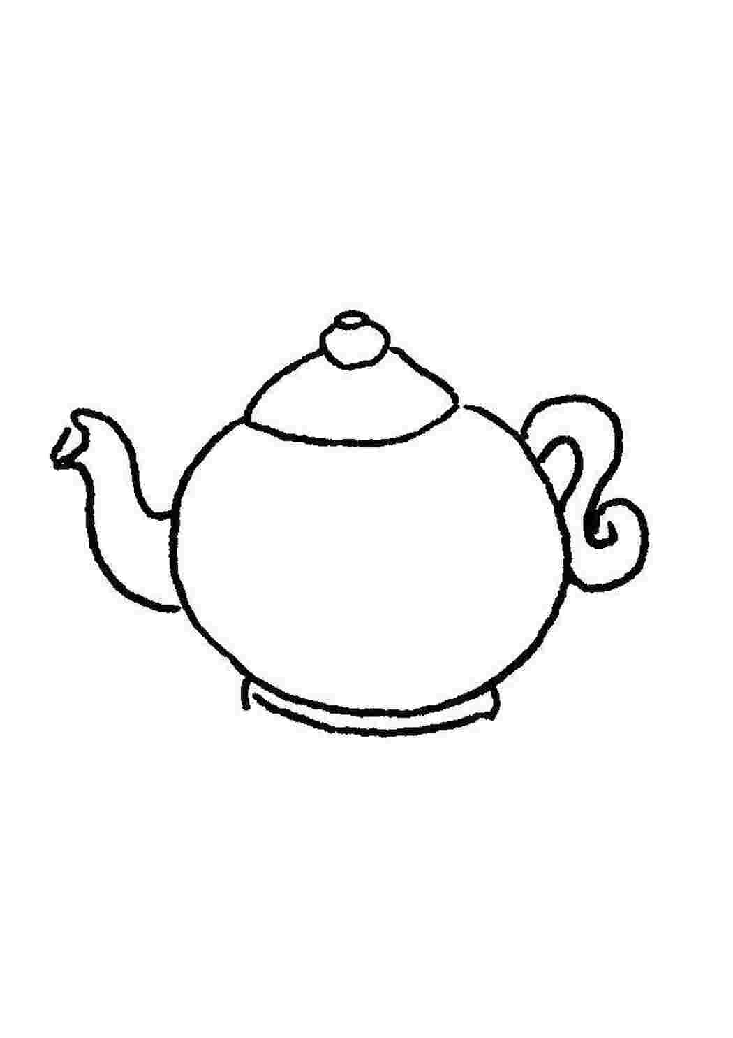 Раскраска Чайничок