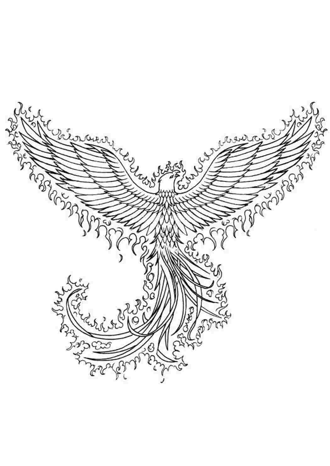 Раскраска Розфарбунки Птах Щастя