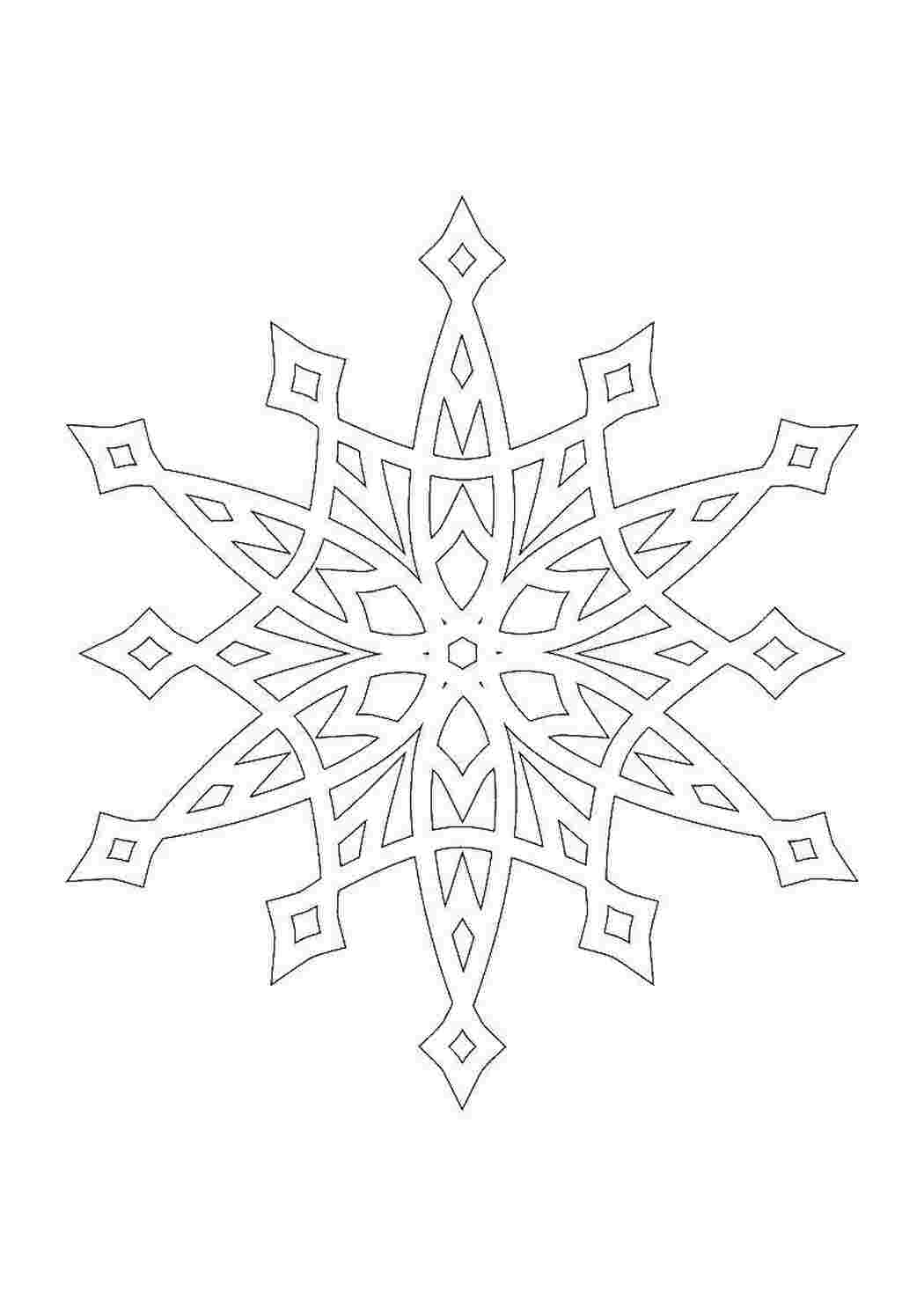 Раскраска Сніжинка