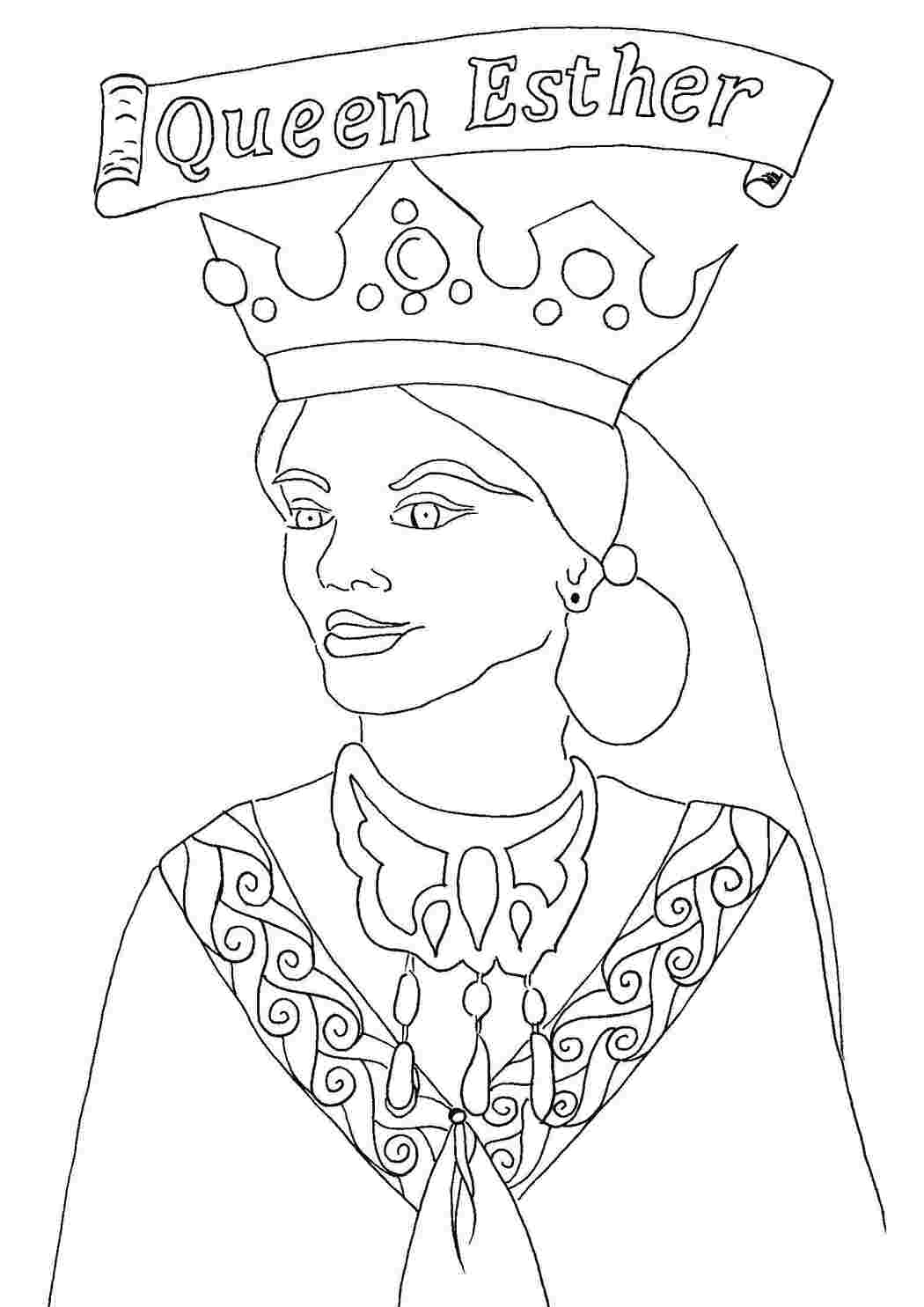 Раскраска Королева Естер