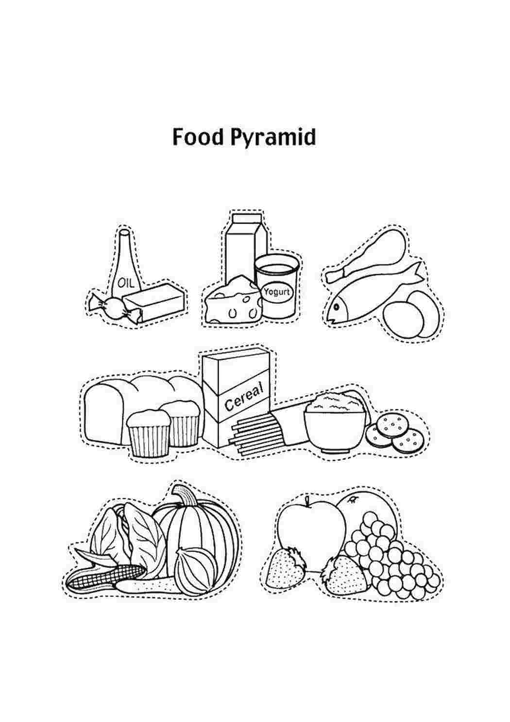 Раскраска Різні продукти