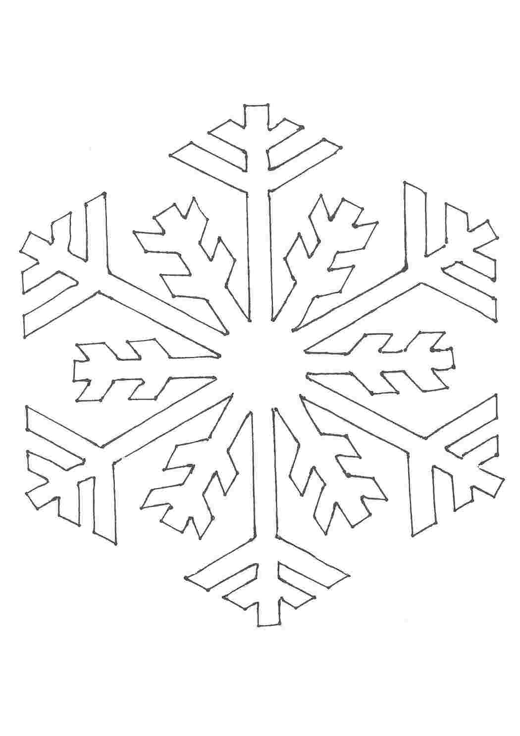 Раскраска Завантажити новорічні сніжинки Як вирізати сніжинку з паперу