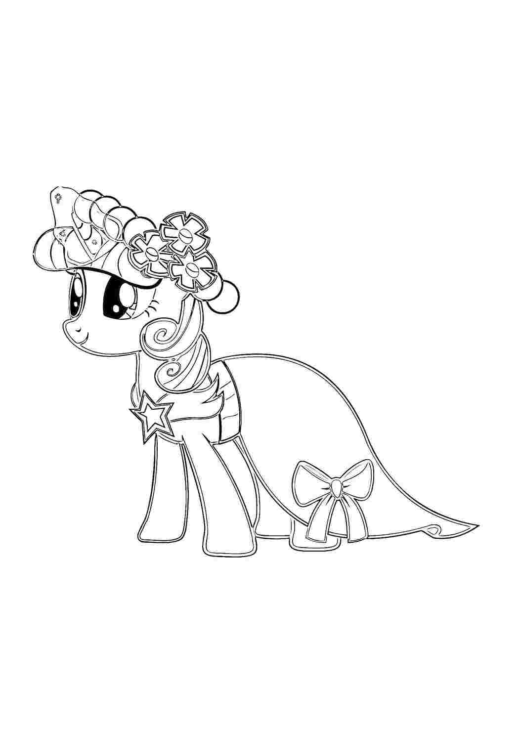 Раскраска Милашка з My Little Pony