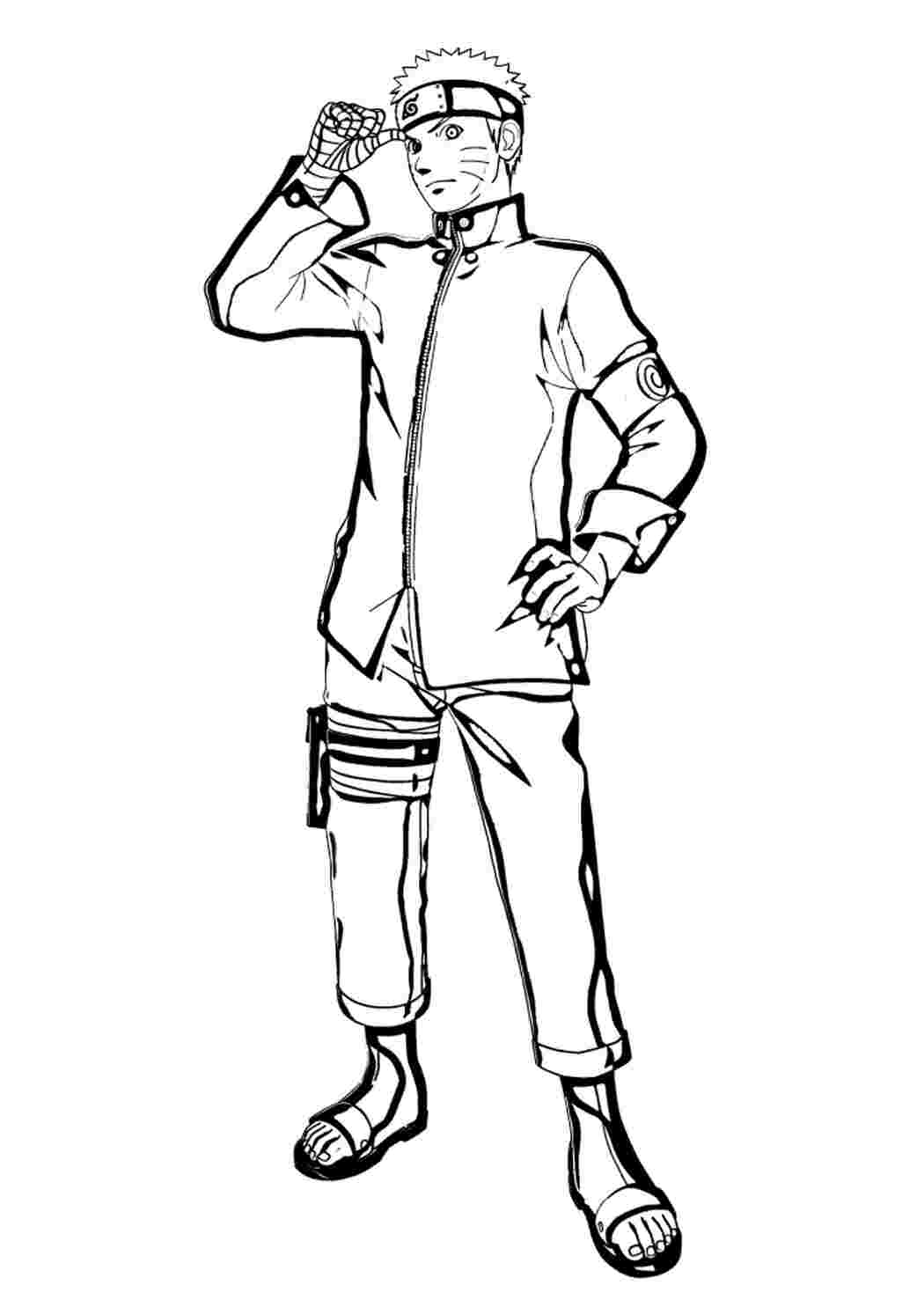 Раскраска Гарні розмальовки Найвідоміший персонаж у розмальовці Наруто