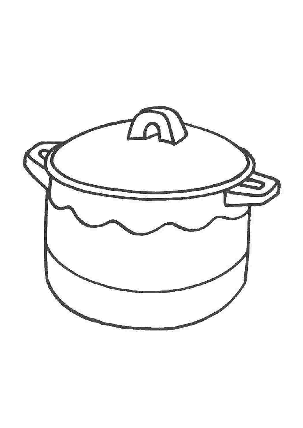 Раскраска Каструля