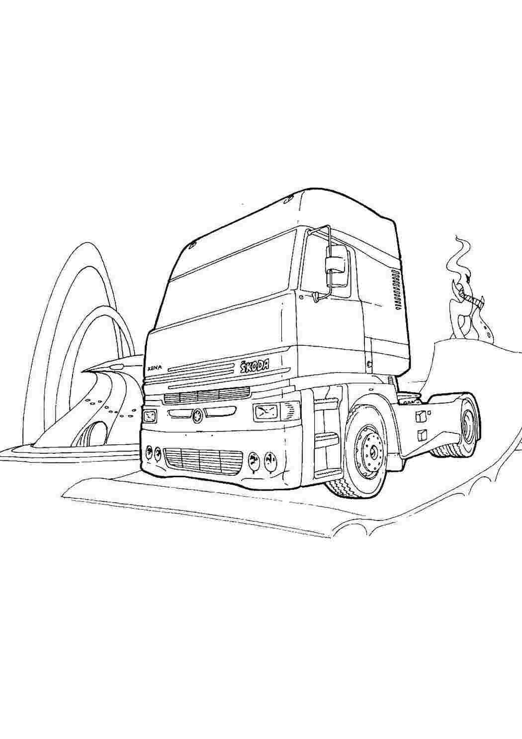 Раскраска КамАЗ