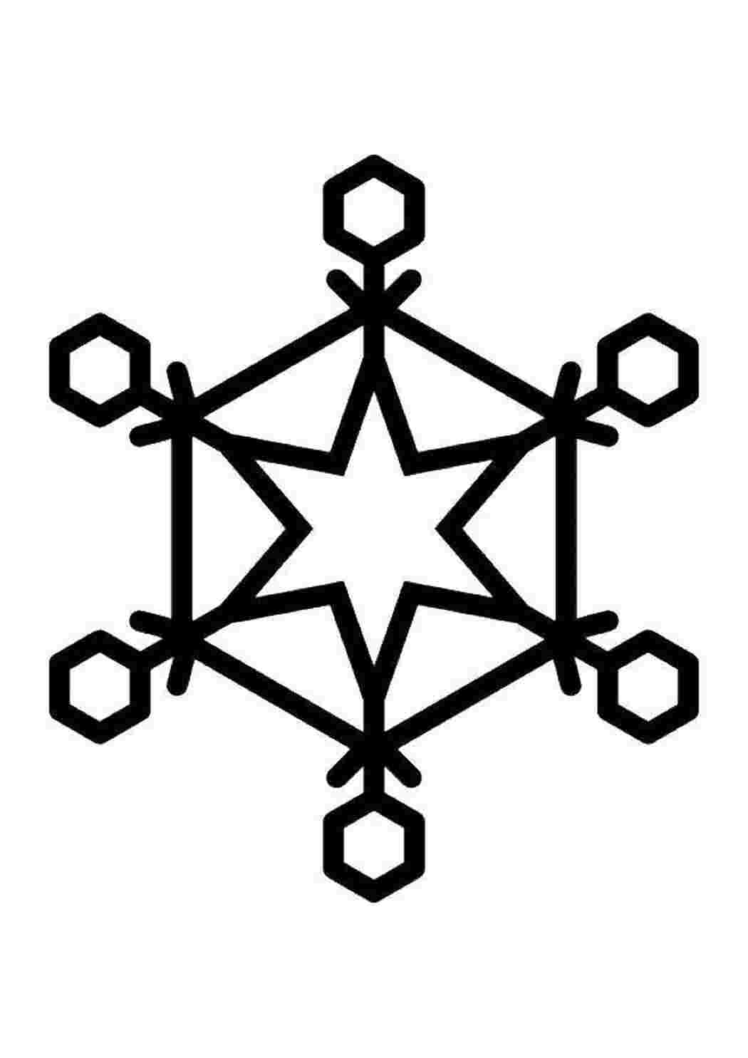 Раскраска Сніжинка