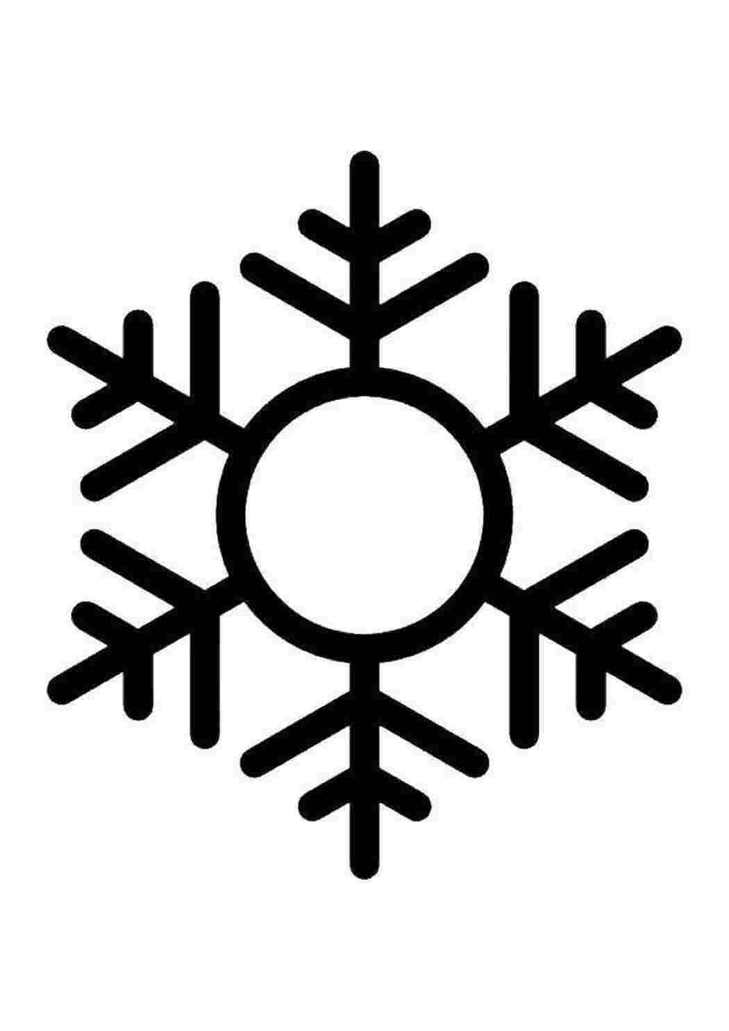 Раскраска Сніжинка