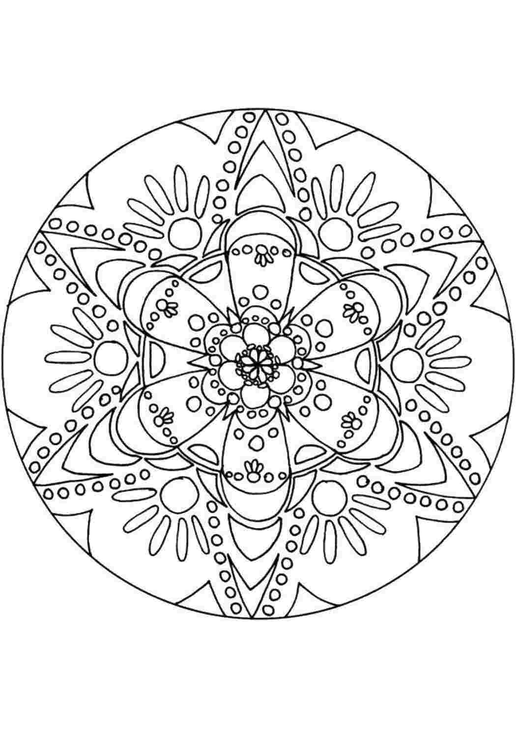 Раскраска Квітка Сніжинка