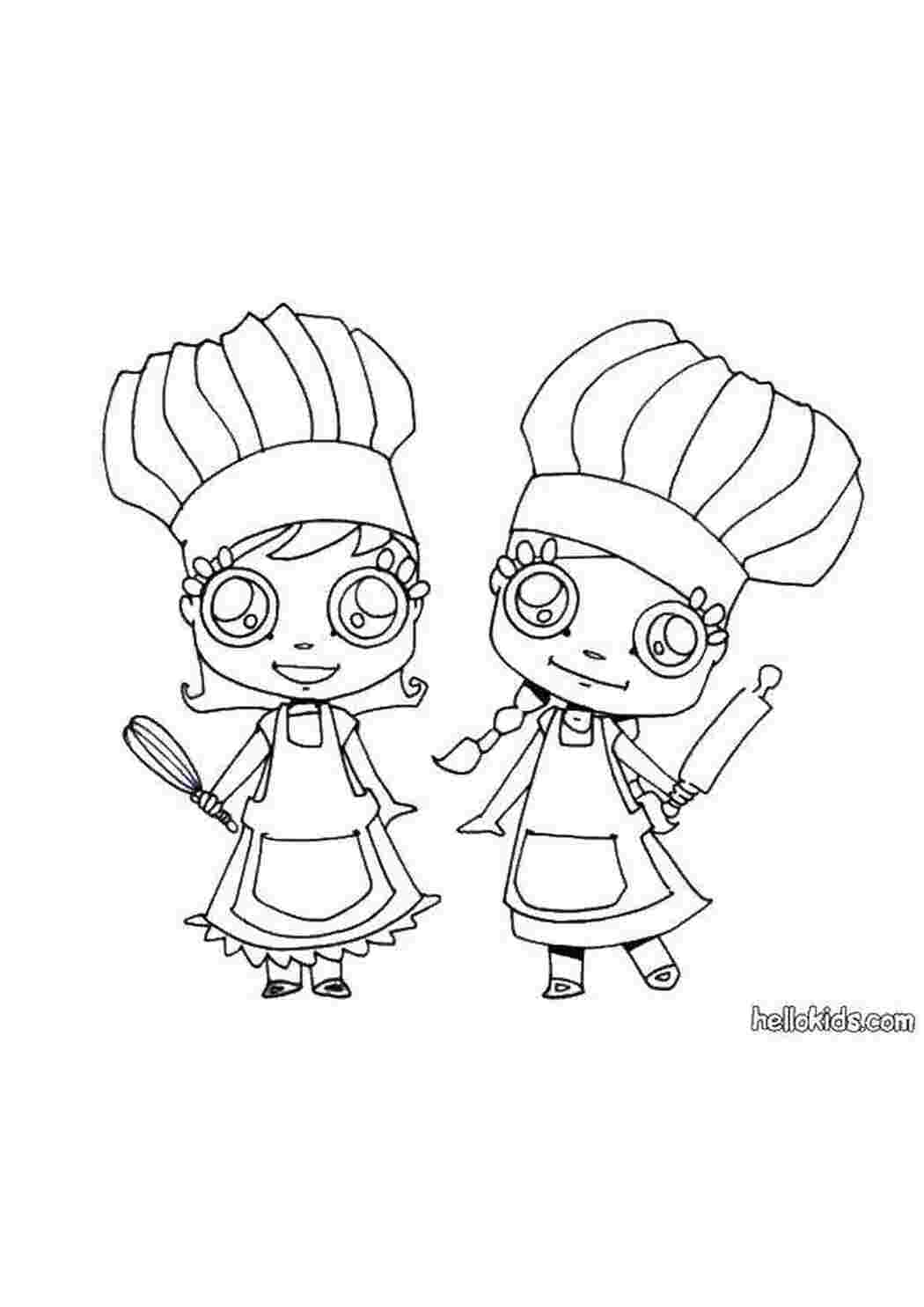 Раскраска Кухарі