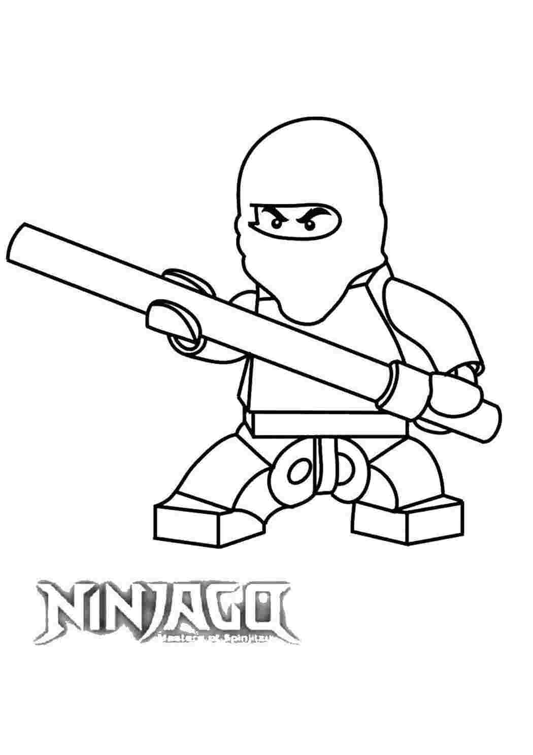 Раскраска Ніндзя з конструктора Лего