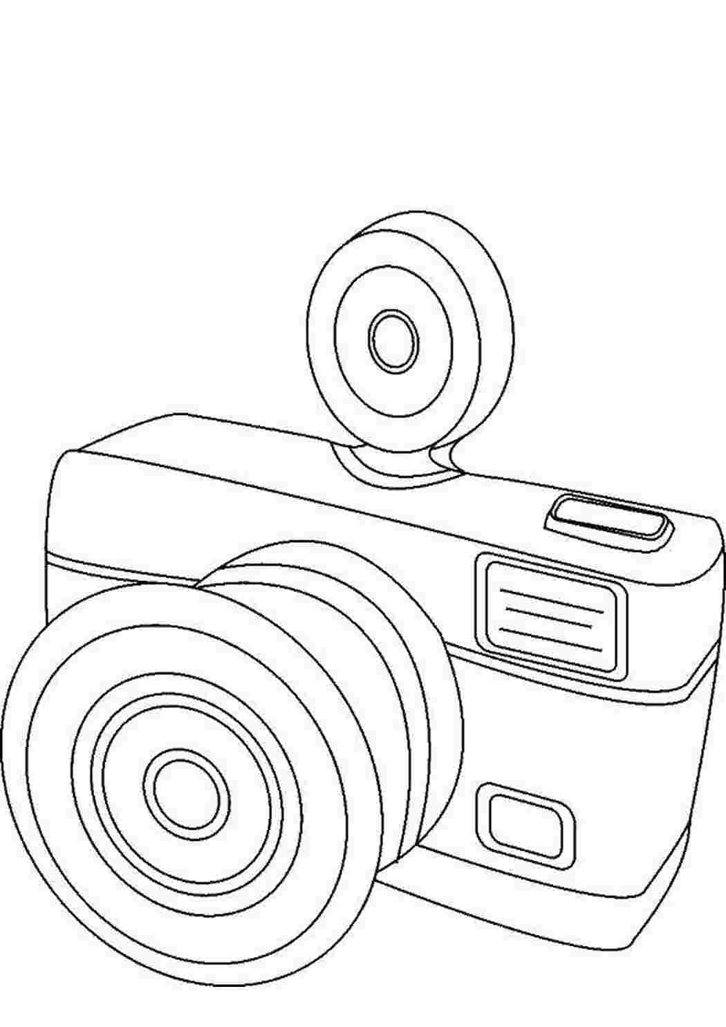 Раскраска Фотоапарат
