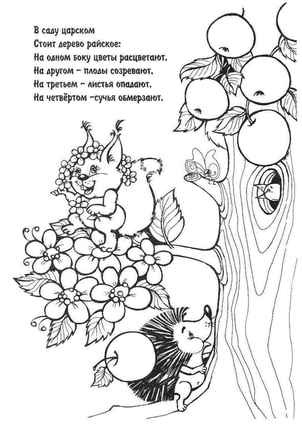 Раскраска Райське дерево