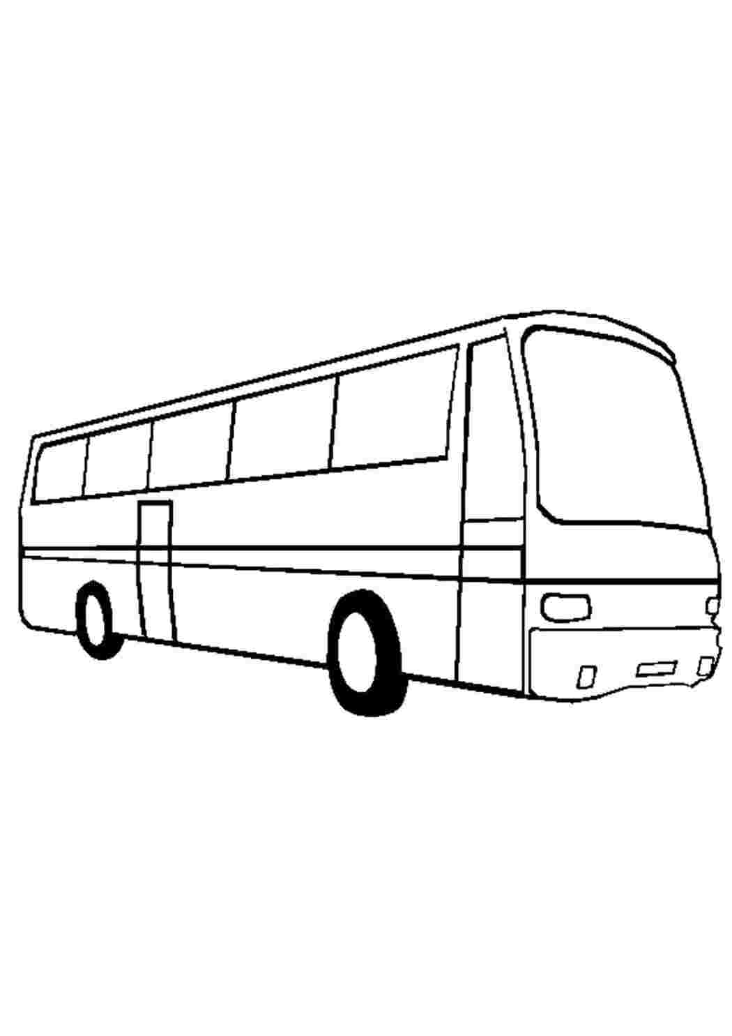 Раскраска Розфарбування автобуса