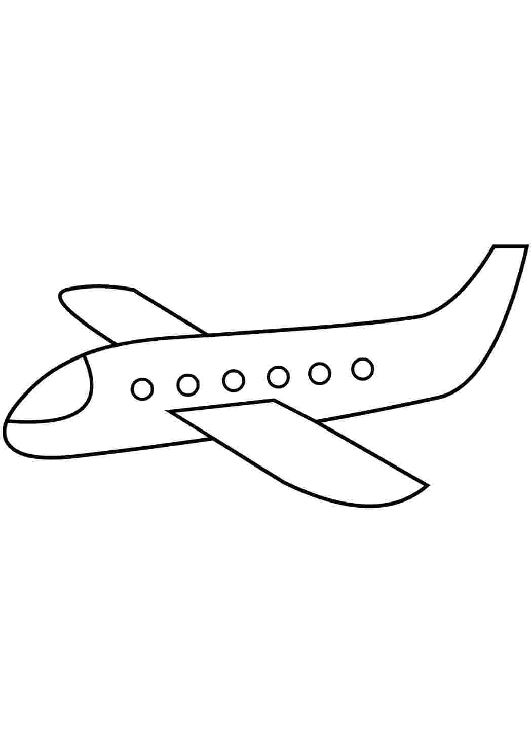Раскраска Контур літака