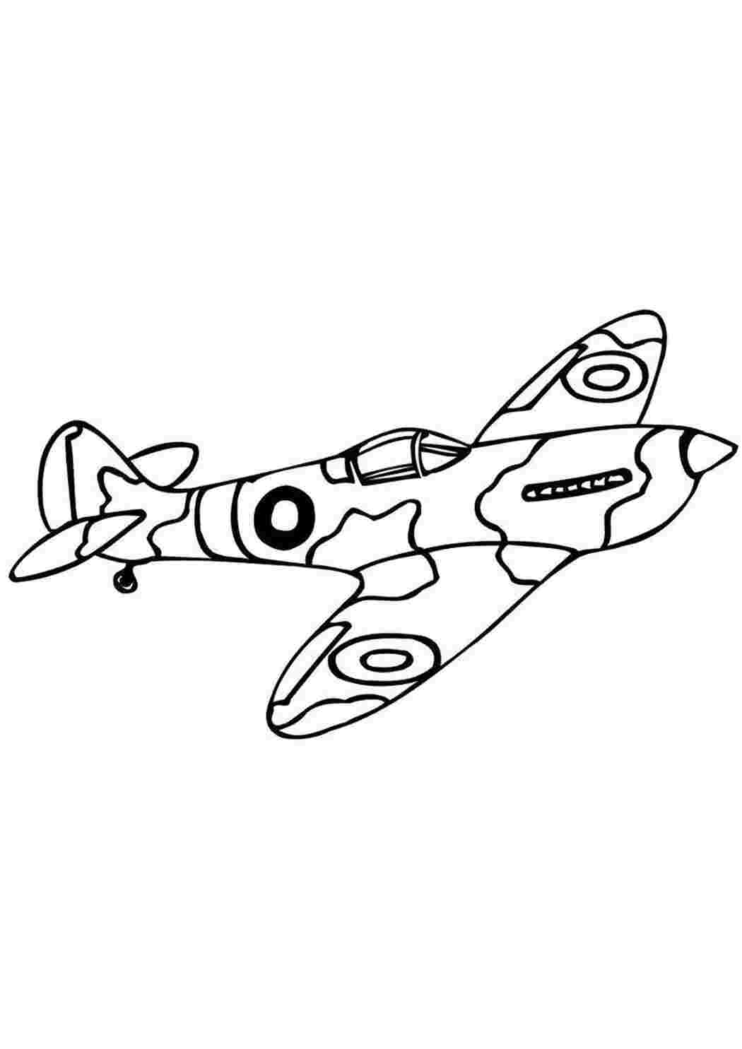 Раскраска розфарбуй літак бойовий літак візерунки на літаку