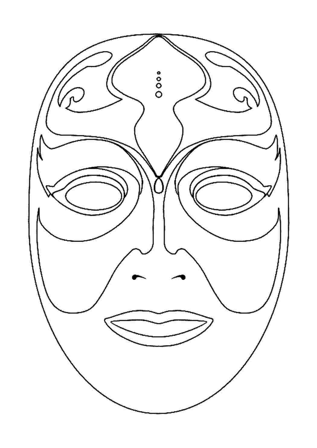 Раскраска Розфарбовування Венеція подорож країна Венеція маска карнавал