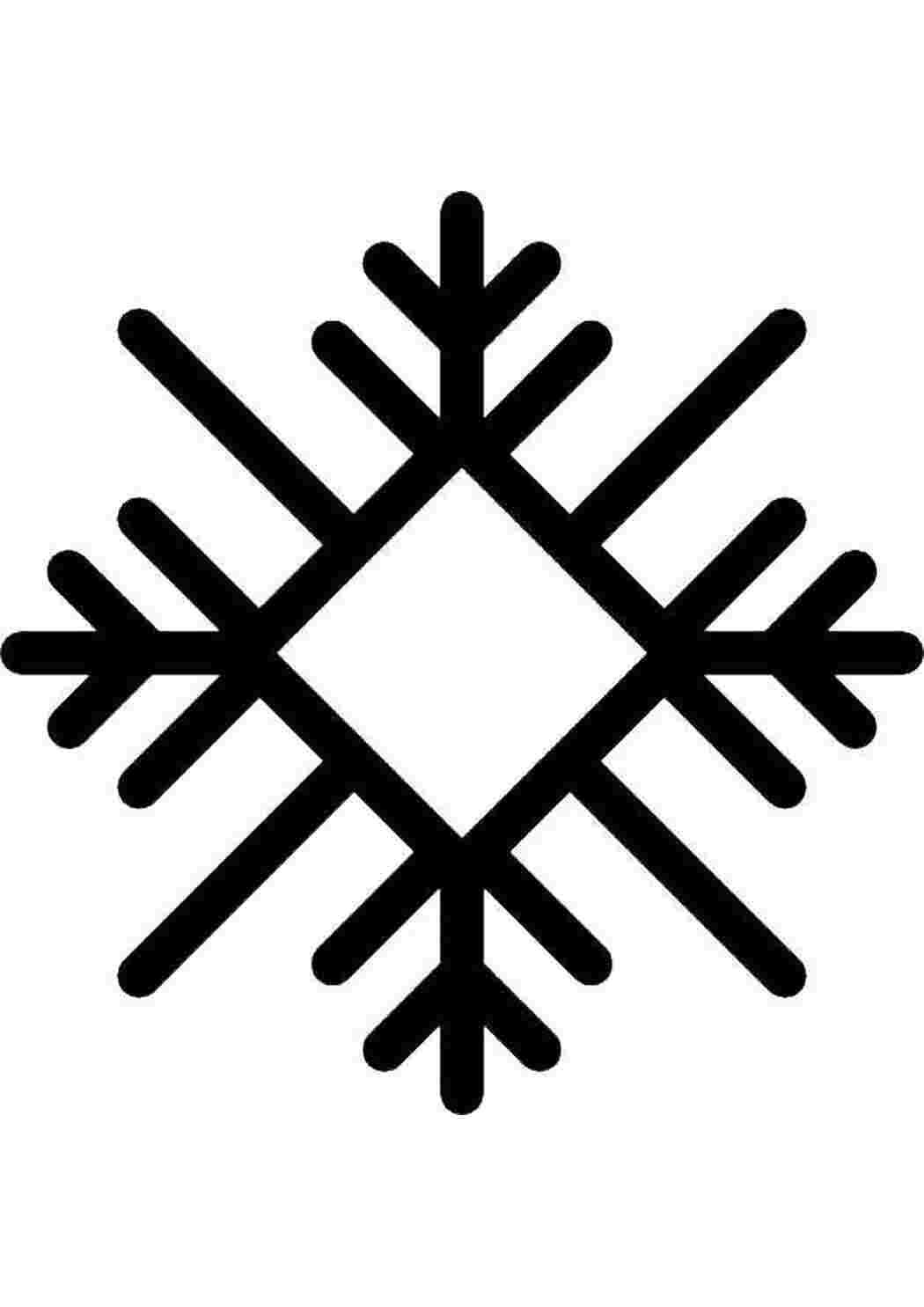 Раскраска Сніжинка