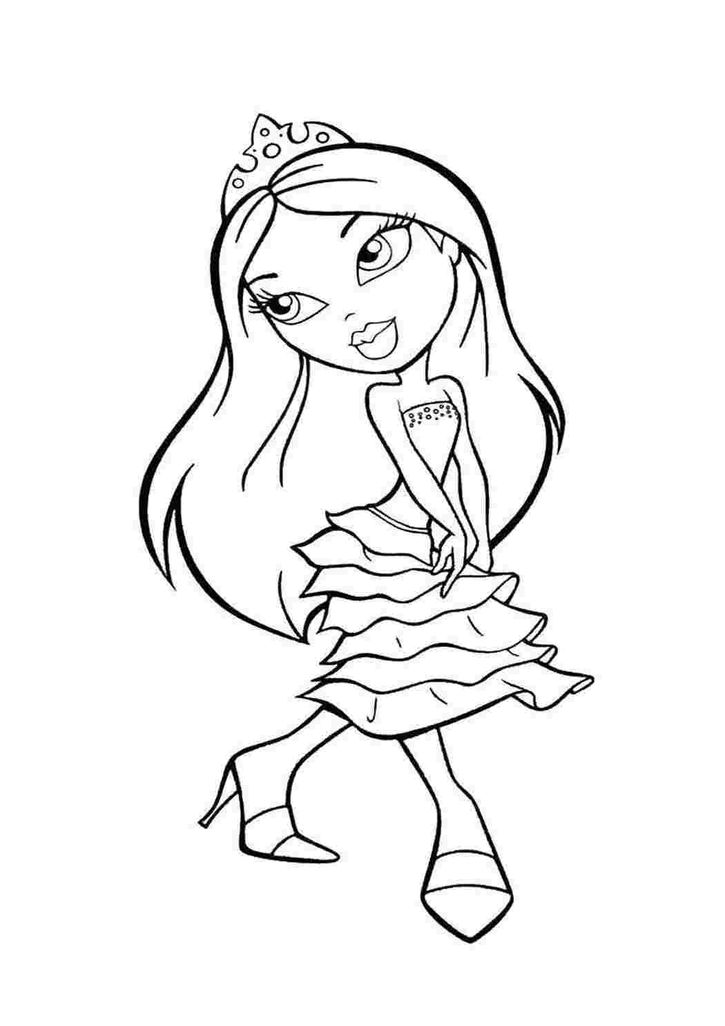 Раскраска Лялька з Bratz