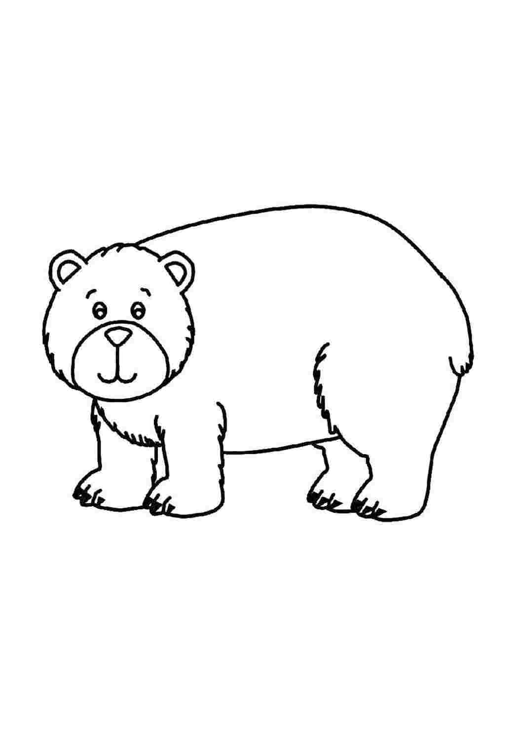 Раскраска Милий ведмедик