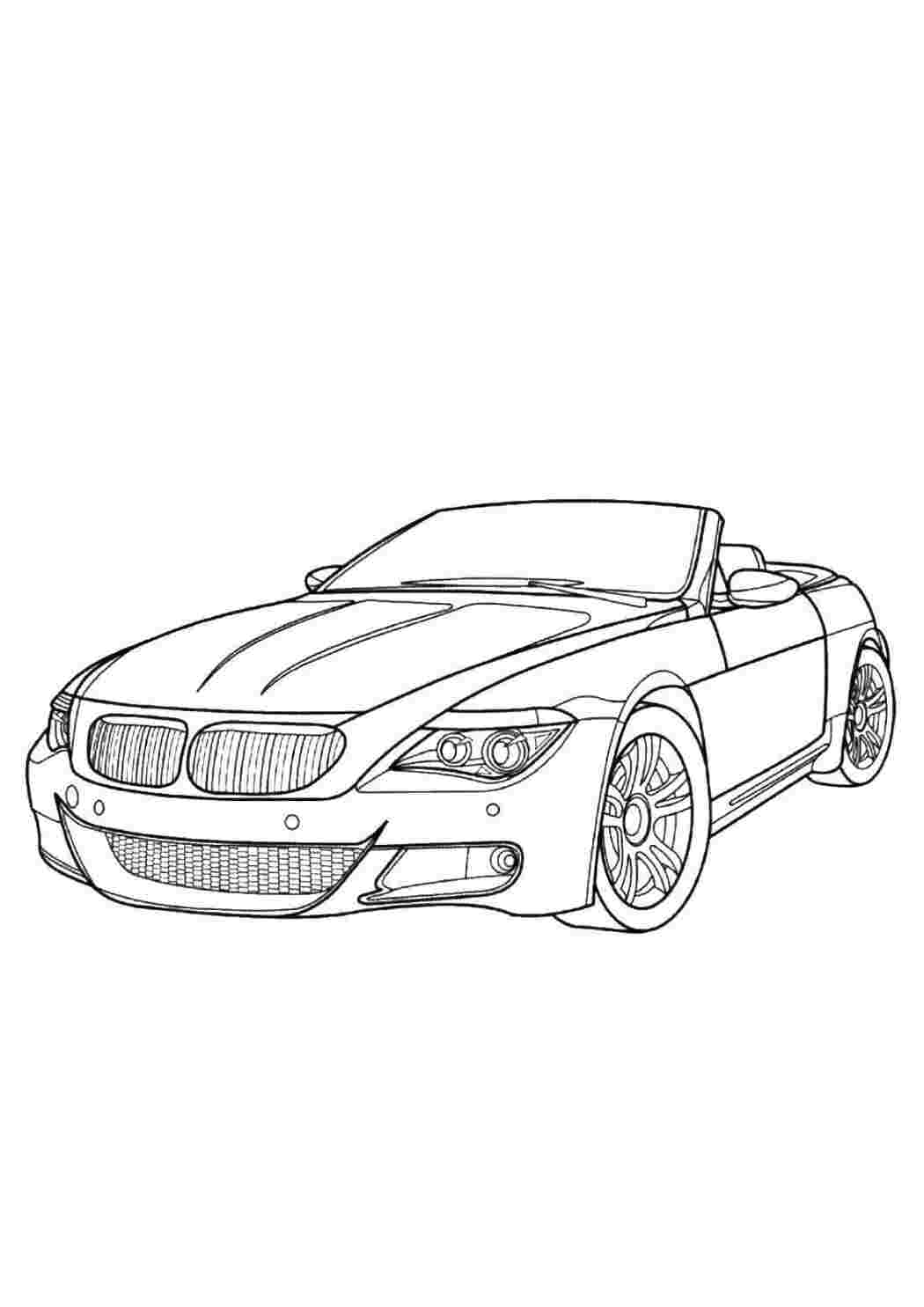 Раскраска Кабріолет BMW