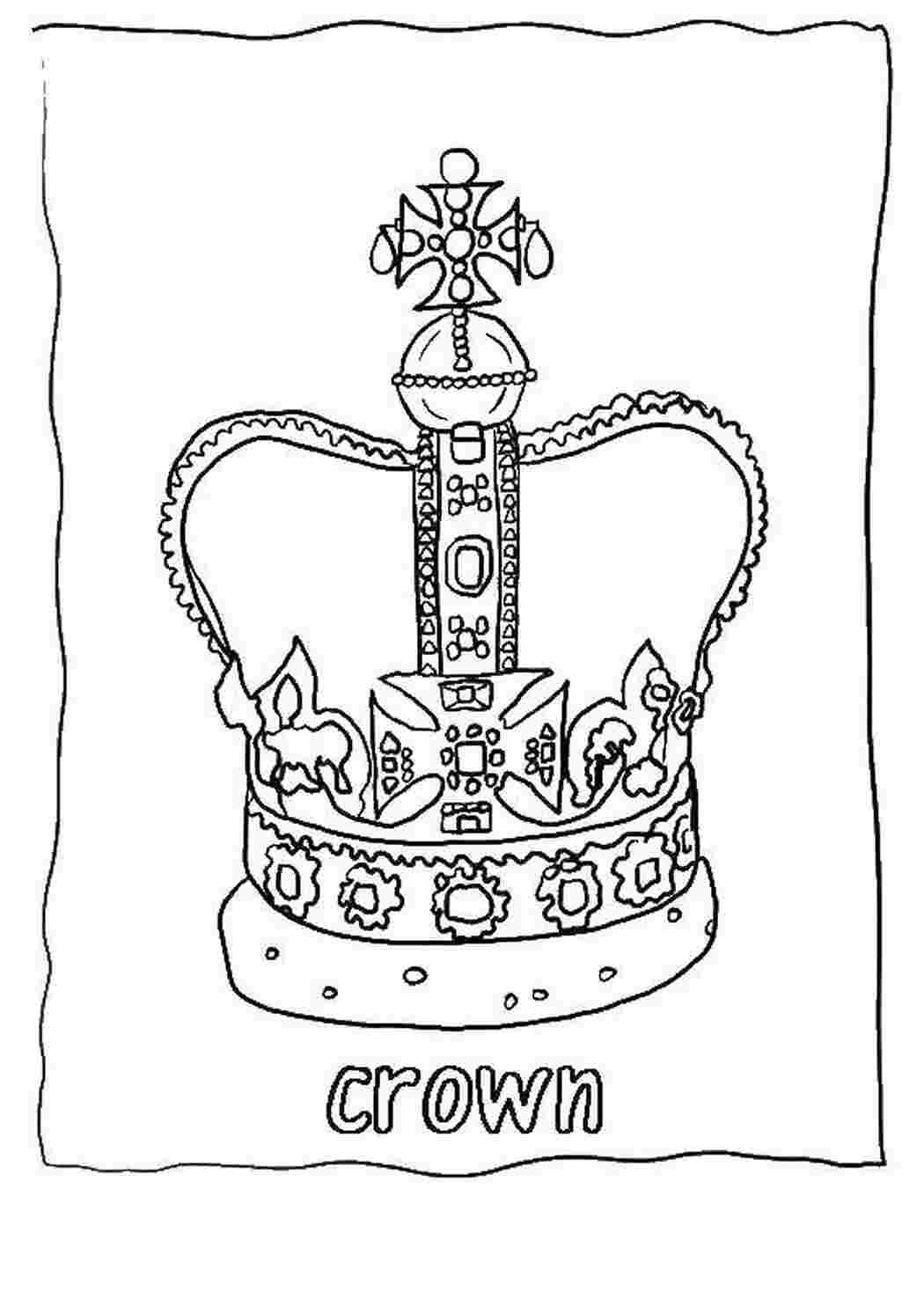 Раскраска корона