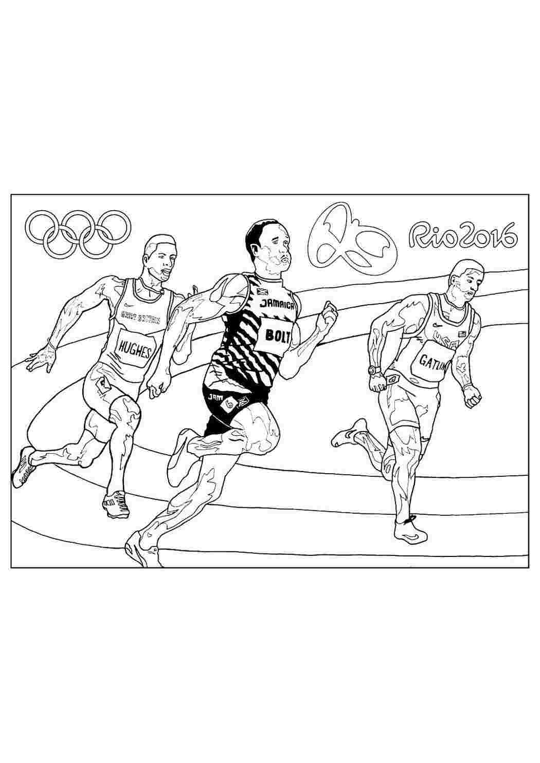Раскраска Олімпійські ігри