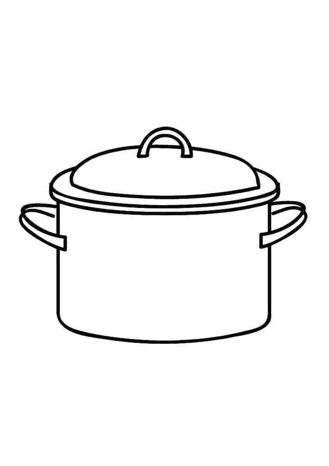 Раскраска Каструля
