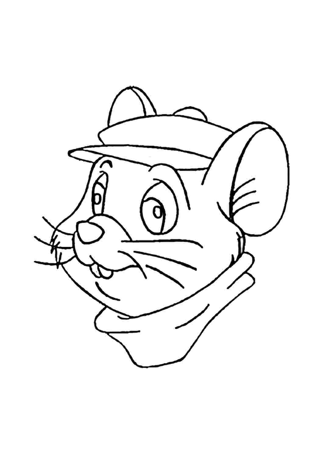 Раскраска Гарні розмальовки персонажа Гризун з мультфільму