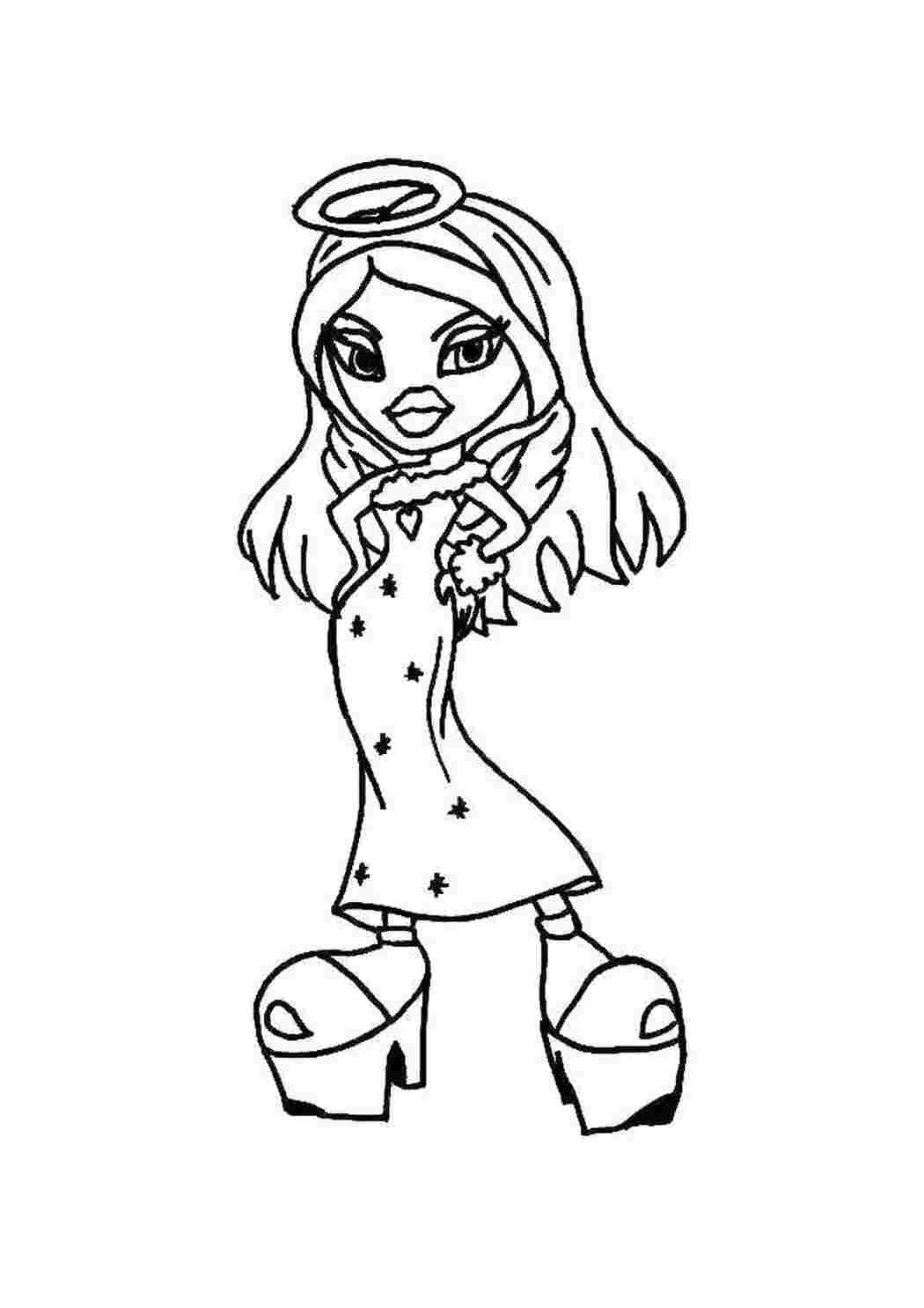 Раскраска Лялька з Bratz