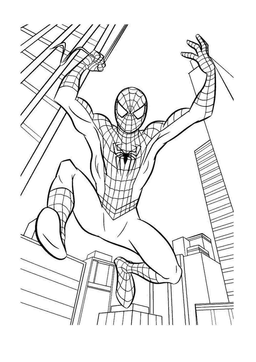 Раскраска Людина павук