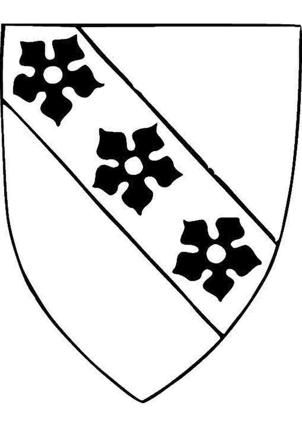 Раскраска Щит