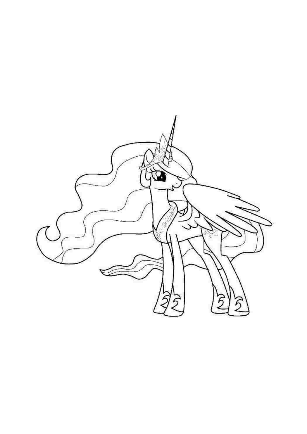 Раскраска Пні з My Little Pony