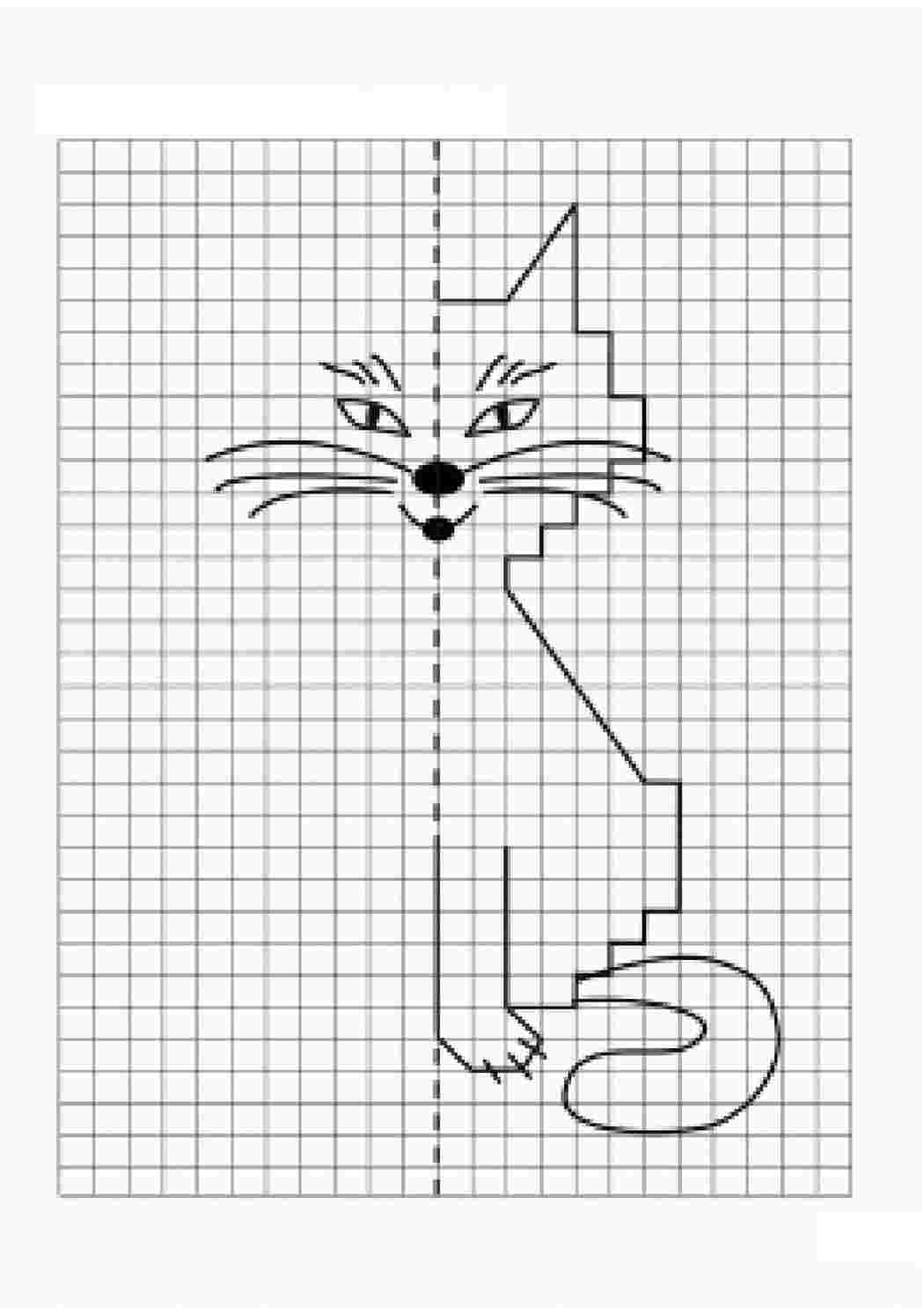 Раскраска Клітинки кота