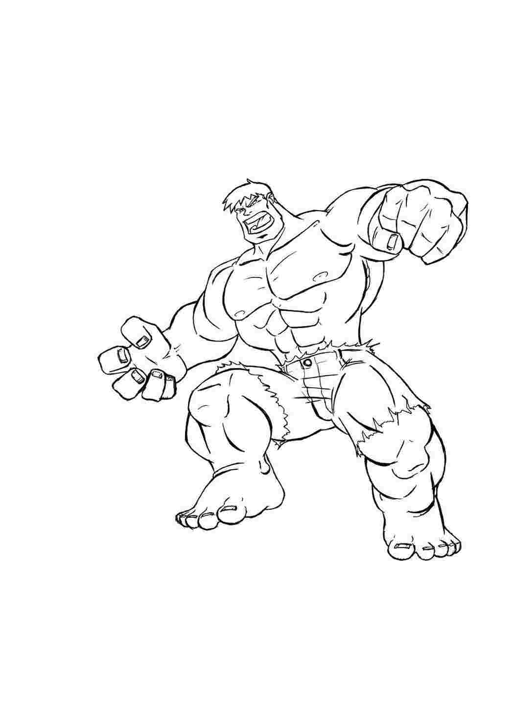 Раскраска Халк