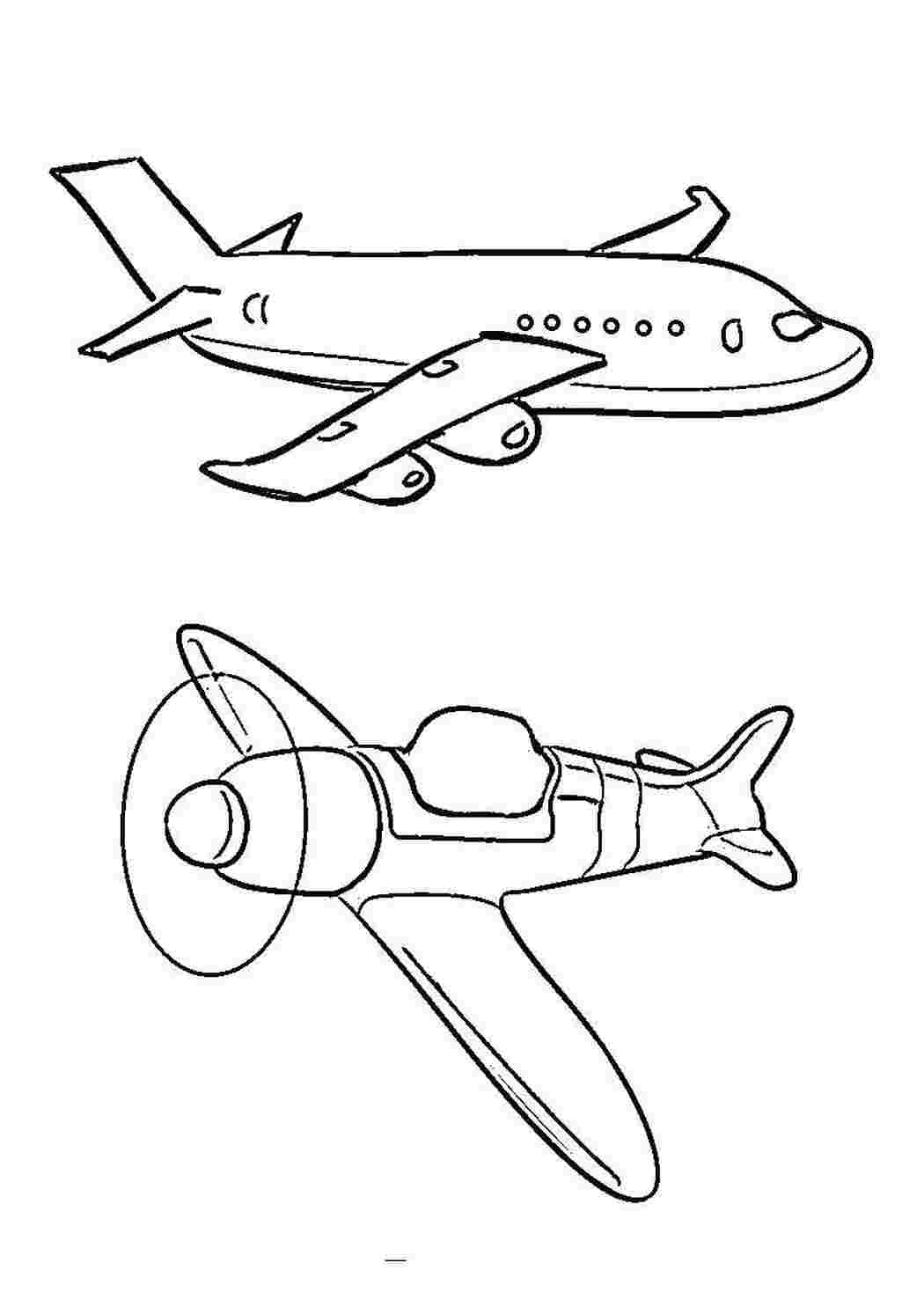 Раскраска Літак