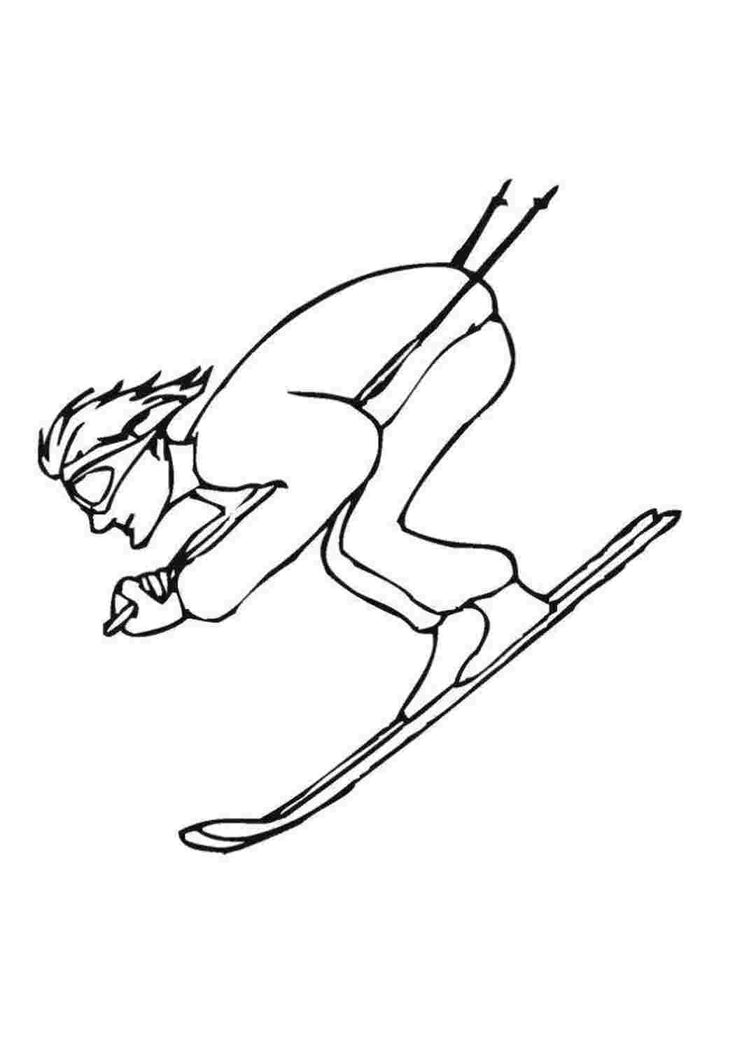 Раскраска Спортсмен