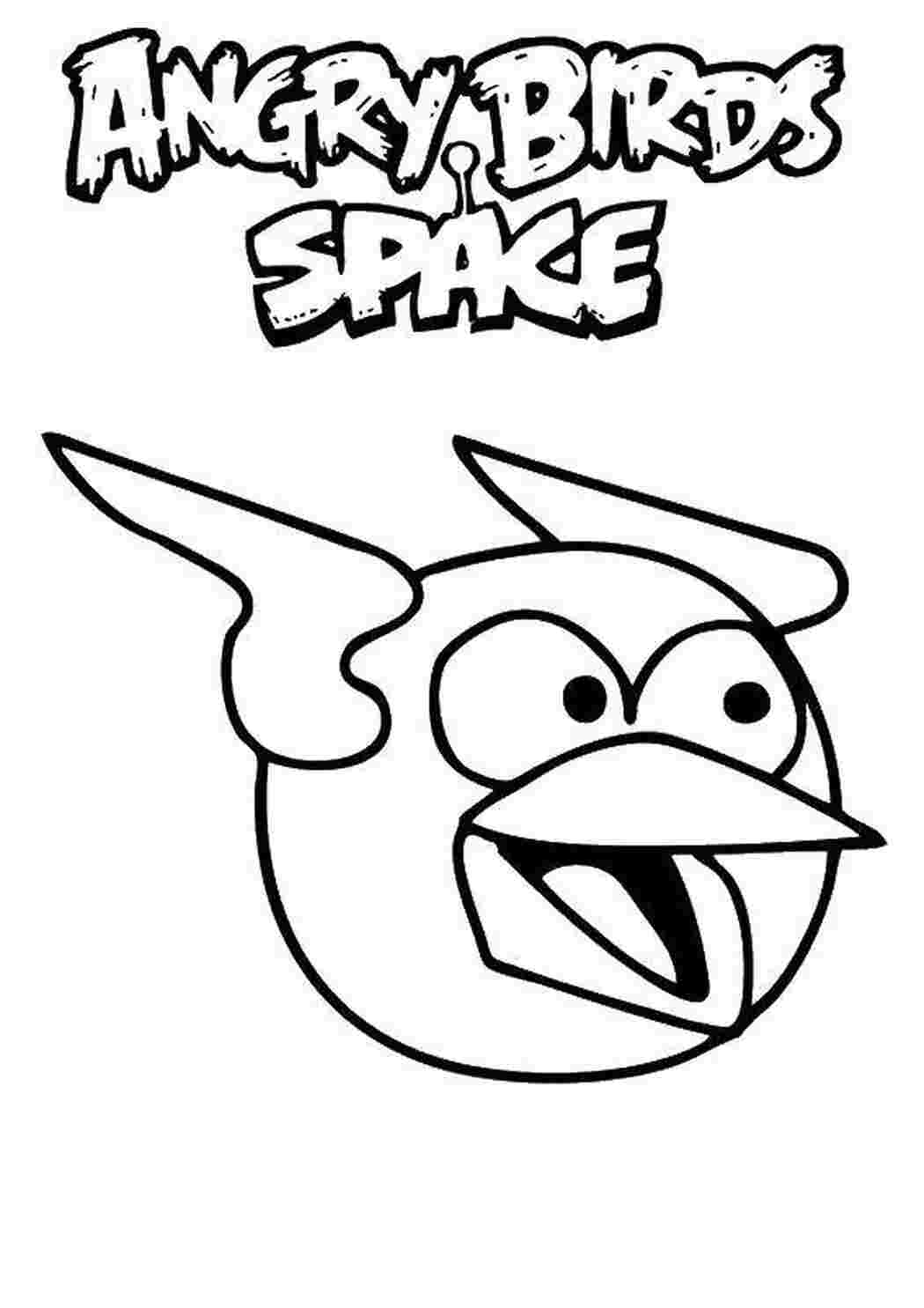 Раскраска Пташка з Angry Birds