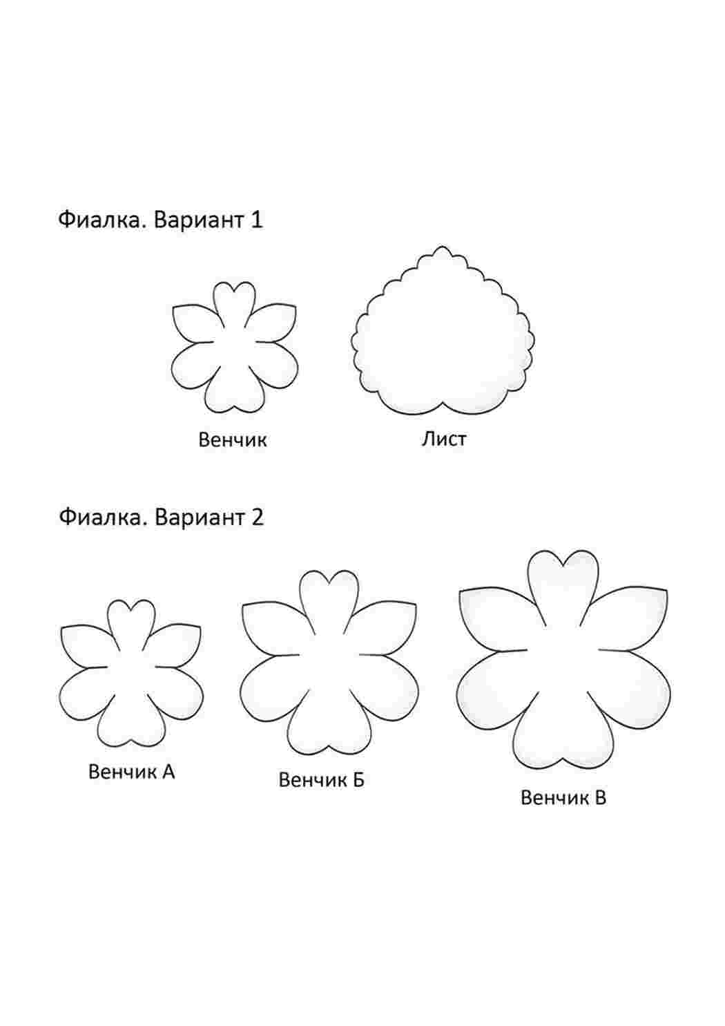 Раскраска Викрійка квітки