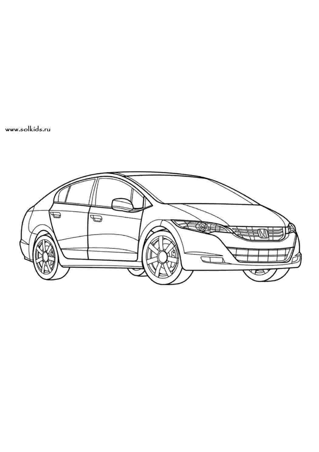Раскраска Розфарбовки Honda