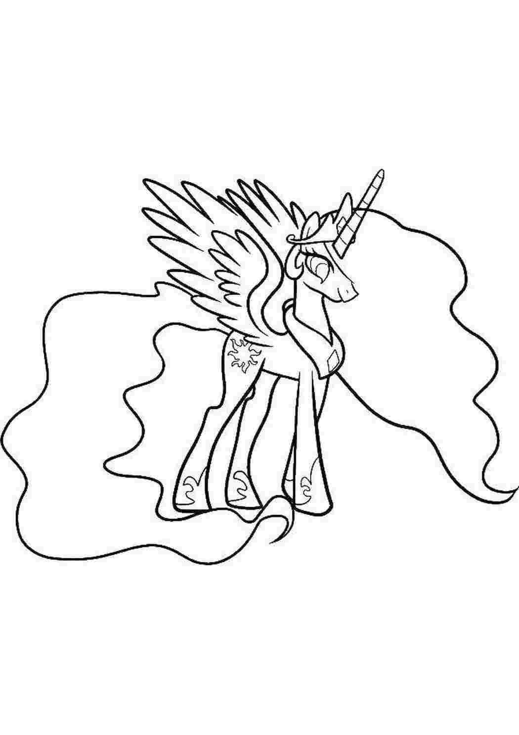 Раскраска Пні з My Little Pony
