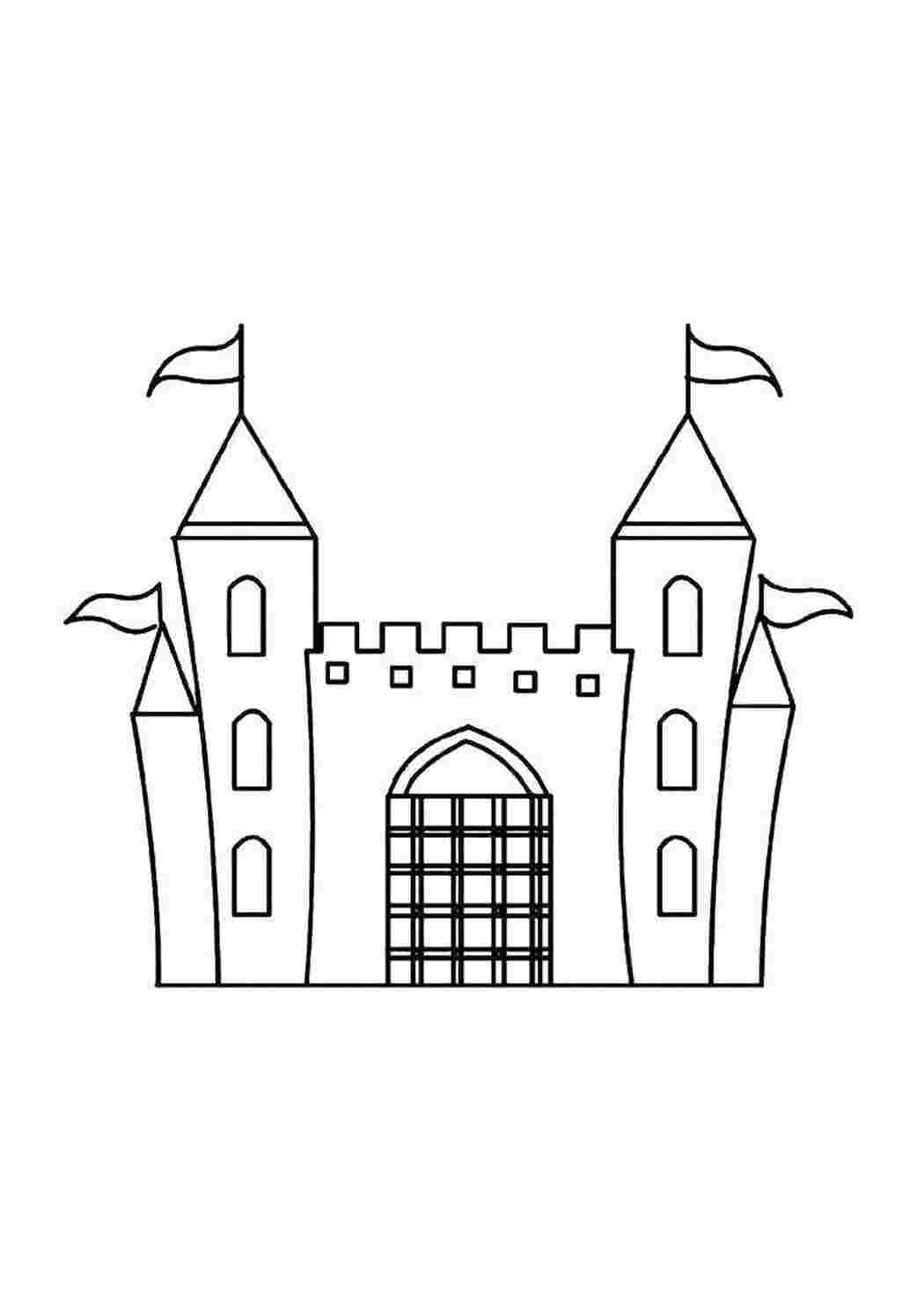 Раскраска Замок короля