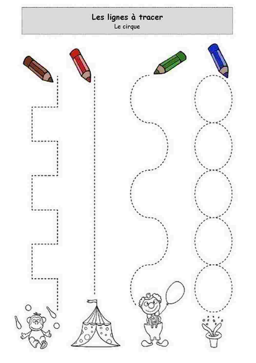 Раскраска Прості графомоторні сліди