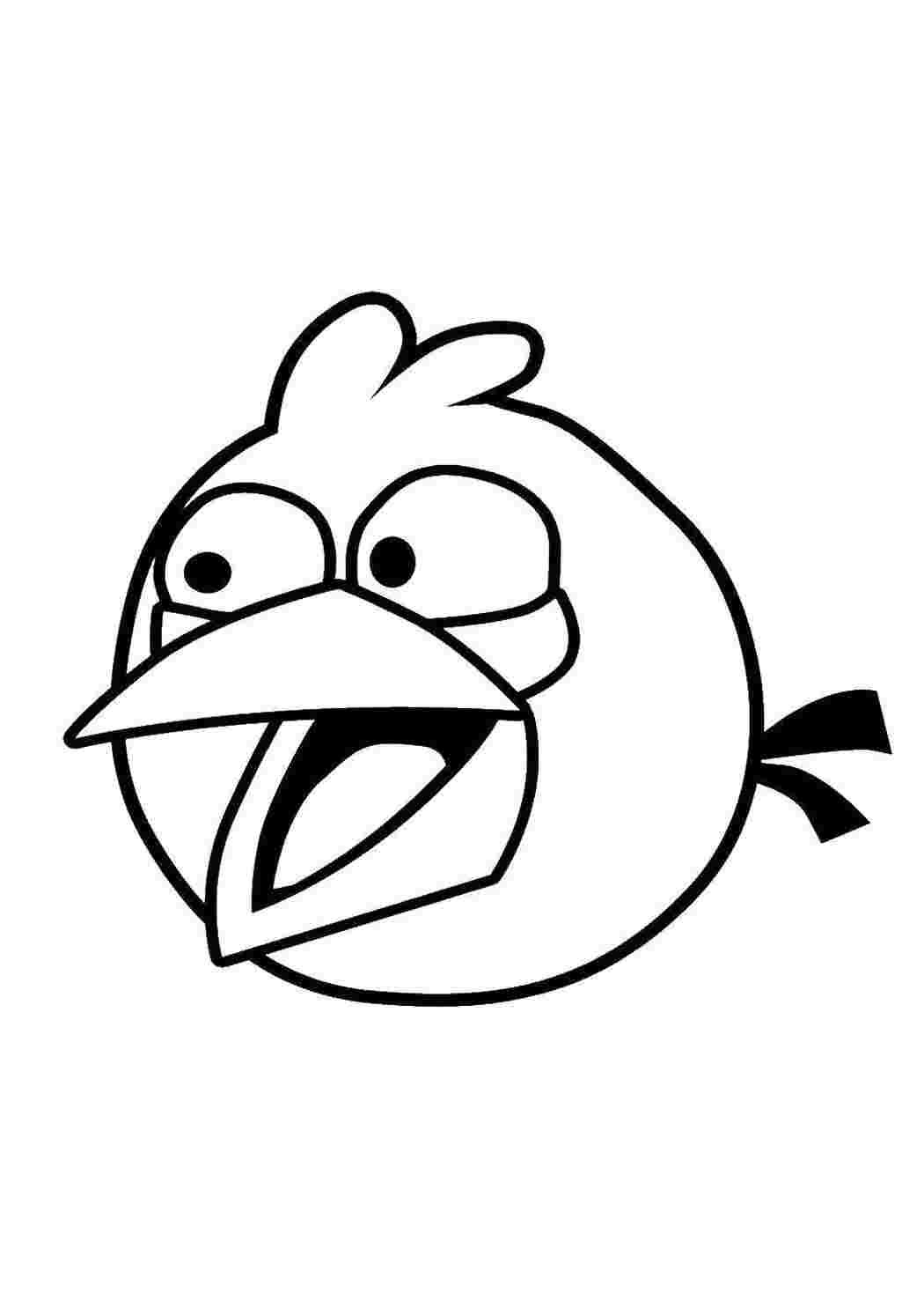 Раскраска Пташка з Angry Birds